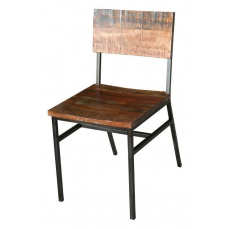 Mexicali Iron And Wood Dining Chair