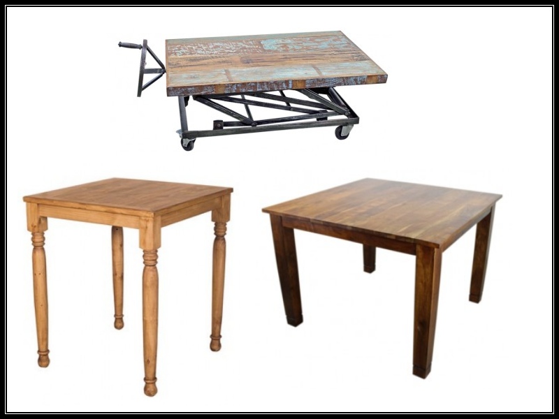 rustic wood tables