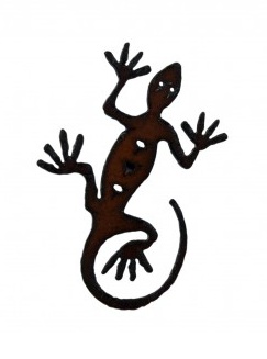 Rustic Metal Gecko